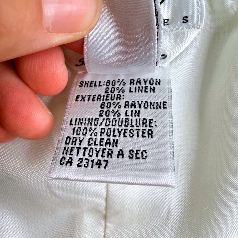 Talbots Petites White Linen Blend Maxi Skirt Size 6P Italian Fabric NWT - Picture 4 of 12